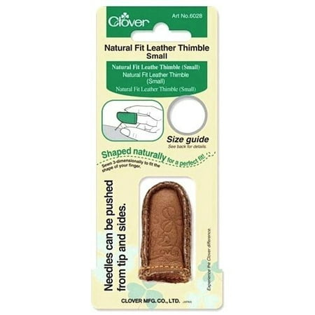 Clover Natural Fit Leather Thimbles - Size Small #6028 Sewing Quilting
