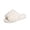 White, variant on Women Slide Slippers Open Toe Single Strap Soft Plush Non Slip Indoor Bedroom House Slippers Curly Fluffy Cozy Slip On Loungewear Footwear for Teen Girls Ladies Purple 38