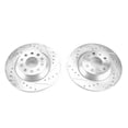 thumbnail image 2 of Power Stop Rear Pair of Drilled and Slotted Brake Rotors EBR1498XPR 2015-2016 Audi A3 2016-2018 Audi Q3 2016-2018 Audi Q3 Quattro 2016-2018 Audi TT Quattro 2017-2018 Volkswagen Golf, 2 of 4