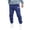 Blue, variant on Honeeladyy Mens Fleece Sweatpants with Pockets, Winter Print Relaxed Wicking Breathable Pants for Sport Hunting Gifts Black XXL