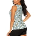 thumbnail image 3 of Easygdp Tulips Flowers Women's Workout Tank Top, Running Top, Hiking Shirt, Quick-Dry for Running, Yoga, Hiking - XX-Large, 3 of 9