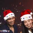 thumbnail image 2 of PMU Christmas Celebration Costume Party Accessories Santa Hat Plush Trim Red/White with Christmas Bulb - Props & Party Supplies for Plays, Festivals, Photo Shoots (1/Pkg) Pkg/1, 2 of 6