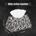 thumbnail image 5 of Xecao Lilies Flowers Print Tissue Box Cover,Modern PVC Leather Square Tissue Box Holder for Creative Decorative, 5 of 7