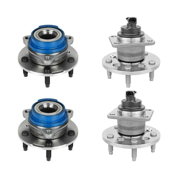 AutoShack Set of 4 Front and Rear Wheel Hub and Bearing Assembly Replacement for 2003-2005 Chevrolet Venture 2005 Pontiac Montana 2003 Buick Century 3.1L 3.4L V6 FWD 5-Lugs HUB030400008