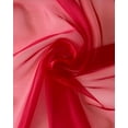 thumbnail image 3 of Sheer Organza Fabric by the Yard for Sewing Fashion Wedding Dress DIY Event Decorations, 60’’ Wide Sparkle Silky Crystal Organza Fabric (Red, 3 Yard), 3 of 5