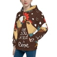thumbnail image 2 of Naloa Rooster And Chicken Teenage Zipper Hoodie, Long Sleeve Zip Up Hoodies Casual Jackets Tops for 7-12 Years-Small, 2 of 6