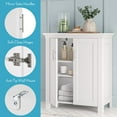 thumbnail image 5 of RiverRidge Somerset 2-Door Bathroom Linen Storage Cabinet Organizer Shelf - White, 5 of 8