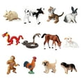 thumbnail image 1 of 12x animales modelo niños juguete educativo artesanías miniatura pintado a mano niños juguete cognitivo para aulas recompensas ornamento de escritorio Estilo B, 1 of 8