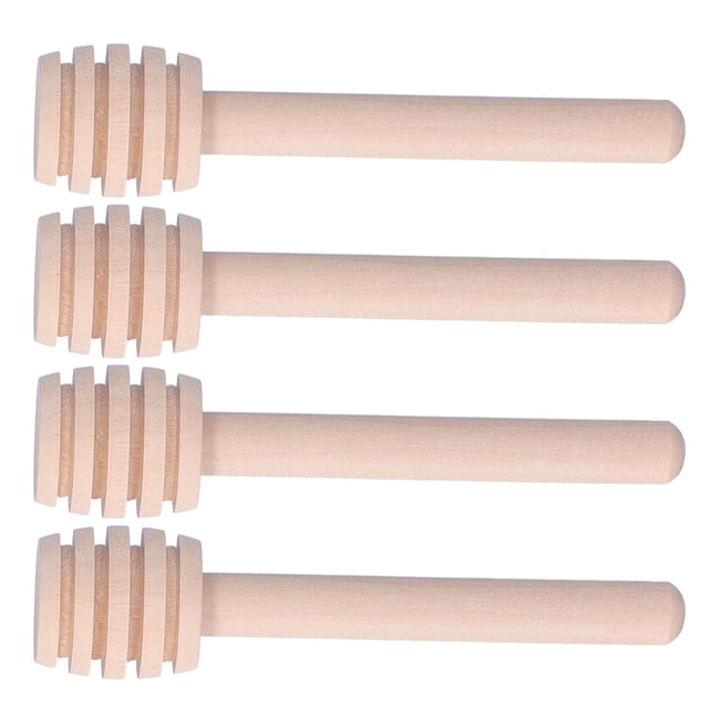 50 piezas de Palitos de miel Ecomeon Cazo de miel 8 cm para Dispensación de miel y regalo de boda