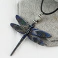 thumbnail image 1 of Fwttom Hot-Selling Alloy Dragonflys Pendant Electroplated Oil Dripping Crafts Leather Rope Necklace Fashionable All-Matching Jewelry, 1 of 8