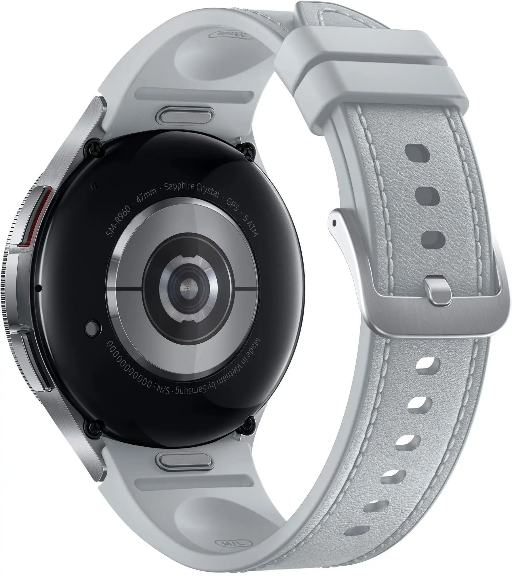 Pre-Owned Samsung Galaxy Watch6 Classic Smartwatch 47mm Bluetooth + LTE Silver SM-R965 (Good)
