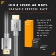 thumbnail image 4 of Buyer's Point 8K Ultra High Speed HDMI 2.1 Cable (6ft) with 120Hz & 48Gbps, compatible with Apple TV, Nintendo Switch, Roku, Xbox, PS5, PS4, Projector, HDTV, Bluray (5 Pack) (Gray), 4 of 7