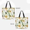 thumbnail image 3 of Naloa Watercolor Bright Sunflowers Tote Bag for Women, Foldable Tote Bag With Zipper, Large Shoulder Bag, Top Handle Handbag for Travel, Work, Shopping, 3 of 9