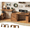 Brown, variant on 98.4'' Farmhouse Standing Desk with 3 Drawers and Open Storage Shelves, Electric Height Adjustable Two Person Desk, Long Computer Desk