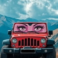 thumbnail image 3 of Yuyamidu Pink Eyes Windshield Sunshade Heat Shield Car Sun Visor for Jeep Wrangler Rubicon Sahara TJ JK JKU 2/4 Doors, 3 of 7