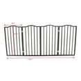 thumbnail image 6 of Hassch 72" Pet Gate for Doorways and Stairs, Extra Wide Child Gate Dog Gates, Dog Gates for the House, Dark Brown, 6 of 9