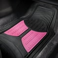 thumbnail image 3 of FH Group 2 Tone Color Floor Mats for Car SUV Van Auto All Weather Heavy Duty Universal Mats 8 Colors, 3 of 3