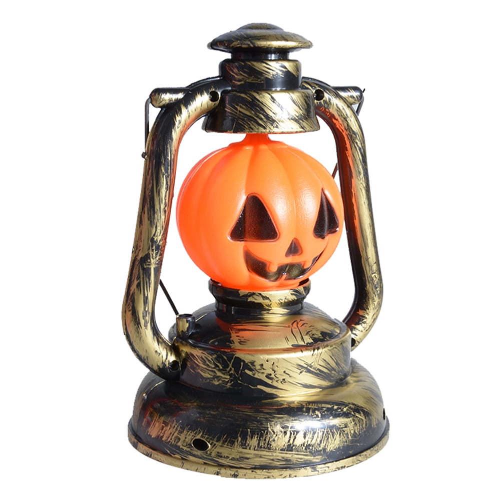 Black, National Tree ​ Halloween Lantern with LED Lights Halloween Collection 16 inches RAH-YG179335-1 Carved Images of Witches and Cobwebs