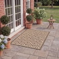 thumbnail image 4 of Safavieh Courtyard Amelia Geometric Indoor/Outdoor Area Rug, Brown/Bone, 2'7" x 5', 4 of 14