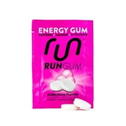 Run Gum Variety Pack Energy Gum 50mg Caffeine Taurine & B-Vitamins per Piece, 10 Pieces (Pack of 5)