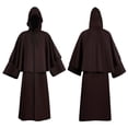 thumbnail image 1 of GDREDA Chapeaux pour Femmes Unisexe Robe à Capuche Couleur Unie Marron,G, 1 of 4