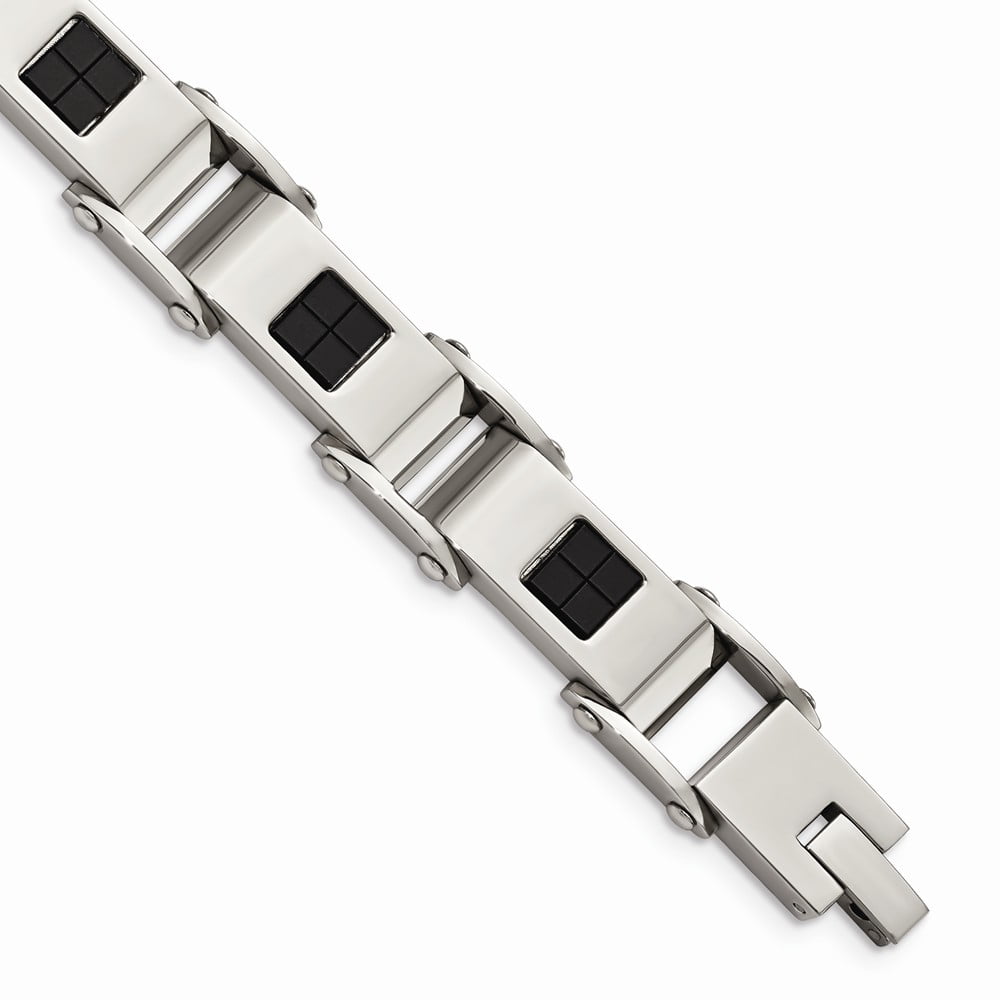 Stainless Steel Brown IP-Plated 8.5in Bracelet 8.5 Inches Long 