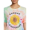 thumbnail image 3 of No Boundaries Juniors’ Tie Dye Boyfriend T-Shirt, 3 of 5