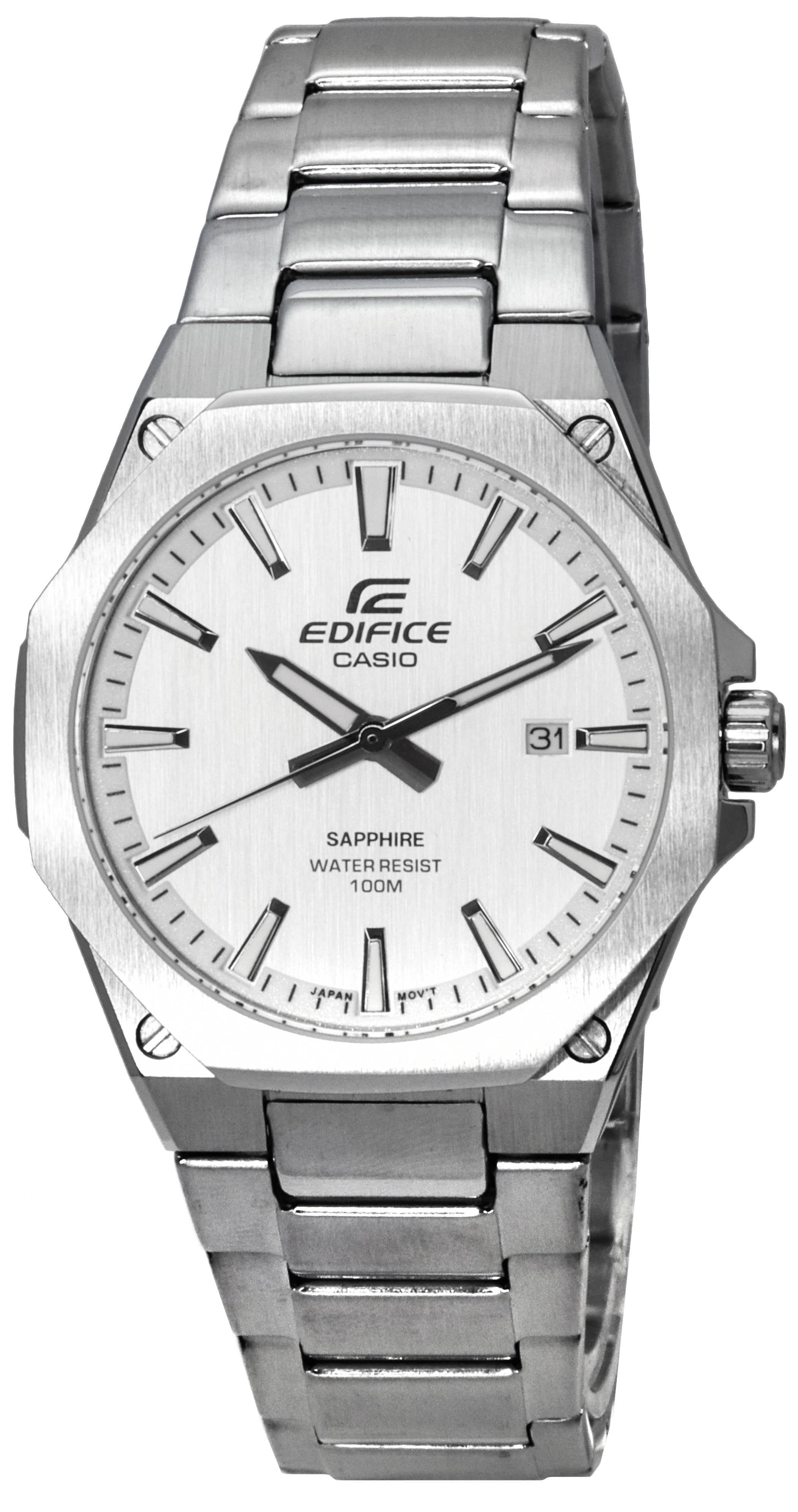 Casio Edifice Stainless Steel White Dial Quartz EFRS108D7A EFRS108D7 100M Men