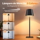 thumbnail image 2 of Lamparas de Mesa Recamara, Lámpara de Mesa Recargable, 3 Temperaturas de Color, Infinitamente Regulable Brillo, Control de Toque, 5200 mAh, para Restaurantes, Dormitorios, Bares, Camping, 2 of 3