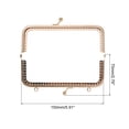 thumbnail image 2 of Marcos de Monedero de Metal, 5.9" 6Pack Marco de Cierre de Beso para Bolsas de Monedas DIY, Dorado, 2 of 6