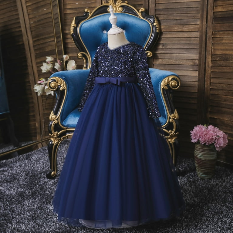 IBTOM CASTLE Kids Girls Long Sleeve Royal Palace Lace Dance