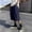 Dark Blue, variant on Men Casual Wide Leg Cropped Culotte Pants Loose Elastic Waist Lightweight Summer Capri Trousers