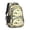 Excavator and Construction, variant on Excavator and Mountain White Pattern Cute School Backpack Bag with Padded Back and Adjustable Shoulder Straps 16.9 X 12.6 X 5.9 Inches