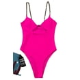 thumbnail image 5 of Pink One Piece Swimsuit With Chain Straps, 5 of 7