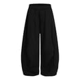 thumbnail image 2 of Boys' Winter Fleece Sweatpants Solid Color Elastic Waist Side Pockets Pleated Sports Trousers Cozy Warm Breathable Everyday Active Pants, 2 of 9