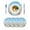 Blue, variant on Summer Nautical Round 13 Inch Placemats Set of 4, Coastal Beach Starfish Coral Shell Blue HeatResistant Non Slip Place Mats for Dining Table, Wipeable Braided Kitchen Table Mats for Housewarming