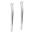 thumbnail image 1 of OUNONA 2 Pcs Pince à Cils Métal Pointe Fine pour Accessoire de Cils Sortie Nocturne, 1 of 8