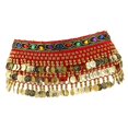 thumbnail image 1 of Accesorios de Disfraz Hugo Bufanda de Cadera Cinturón Danza del Vientre Mujer Rojo, 1 of 9