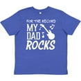 thumbnail image 3 of Inktastic For the Record, My Dad Rocks Youth T-Shirt, 3 of 5