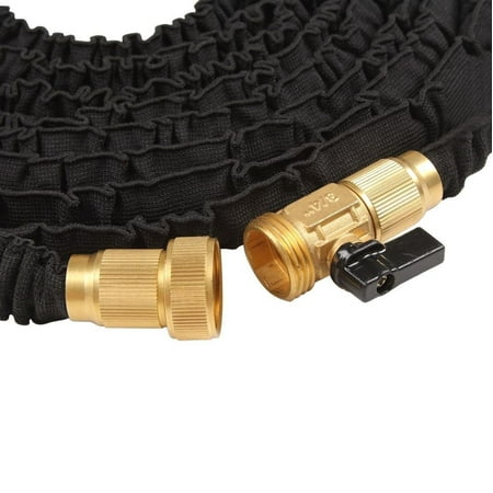 100 ft Garden Hose Expandable Hose with Brass Connector Ends (w/o Spray Nozzle) Ohuhu