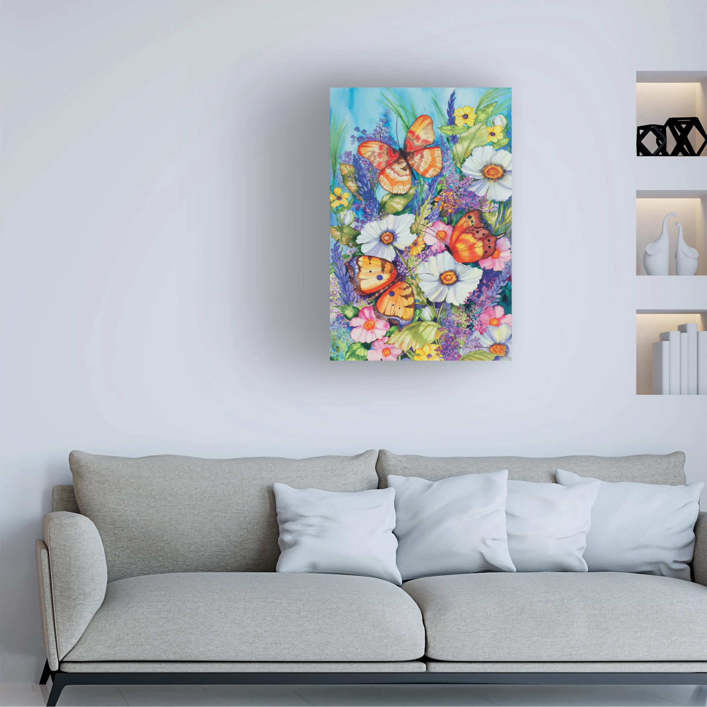 Trademark Fine Art 'Butterfly Garden Floating' Canvas Art by Kathleen Parr McKenna