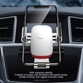 thumbnail image 4 of Peggybuy Baseus Support de Téléphone de Voiture Rotation 360 Gravité CD (Argent), 4 of 9