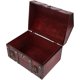 thumbnail image 2 of Caja de madera para guardar joyas, cofre vintage para baratijas, cofre de recuerdos con tapa, cofre del tesoro, 2 of 7