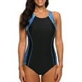 thumbnail image 1 of Beautyin Women's One Piece Athletic Racerback Swimsuit Slimming Bathing Suit, 1 of 6