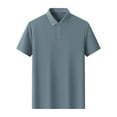 thumbnail image 2 of Chbgutlmr Shirts for Men Short Sleeve Turn down Collar Button T-Shirts Casual Loose Summer Basic Dailywear Tops, 2 of 4