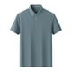 thumbnail image 2 of pstuiky Camisas casuales de manga corta para hombre, Suéter casual de manga corta con cuello vuelto, cómodo y liso para hombre camisetas de hombre m, 2 of 4