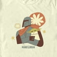 thumbnail image 2 of Men's Star Wars: The Mandalorian Grogu and Mando Minimalist Sketch Graphic Tee Beige 2X Large, 2 of 4
