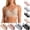 Style1-Beige bras for women pack, variant on 3 Pieces Jelly Bras for Women Push up Multi Pack No Underwire Supportive Full Coverage Comfortable Everyday Bra Wide Straps Seamless Mesh Bras Black XL