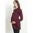 thumbnail image 2 of Shawl Collar Maternity Knit Tunic Sweater, 2 of 3