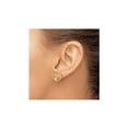 thumbnail image 4 of Small 14K Yellow Gold Open Heart Post Earrings, 4 of 5